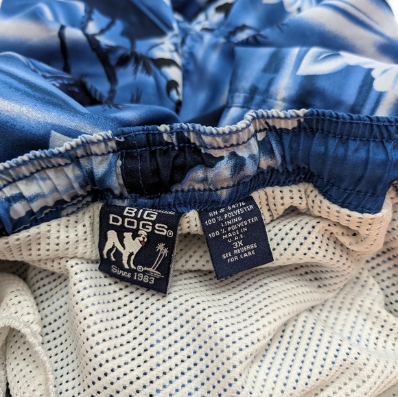 Big Dogs Hidden Doggy Hawaiian Swim Shorts - Picture 4 of 4